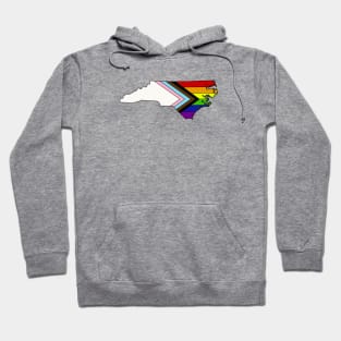 Progress pride flag - North Carolina Hoodie